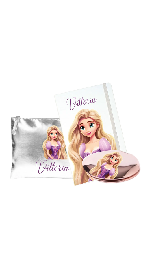 POCHETTE e SPECCHIETTO + TACCUINO DA BORSA