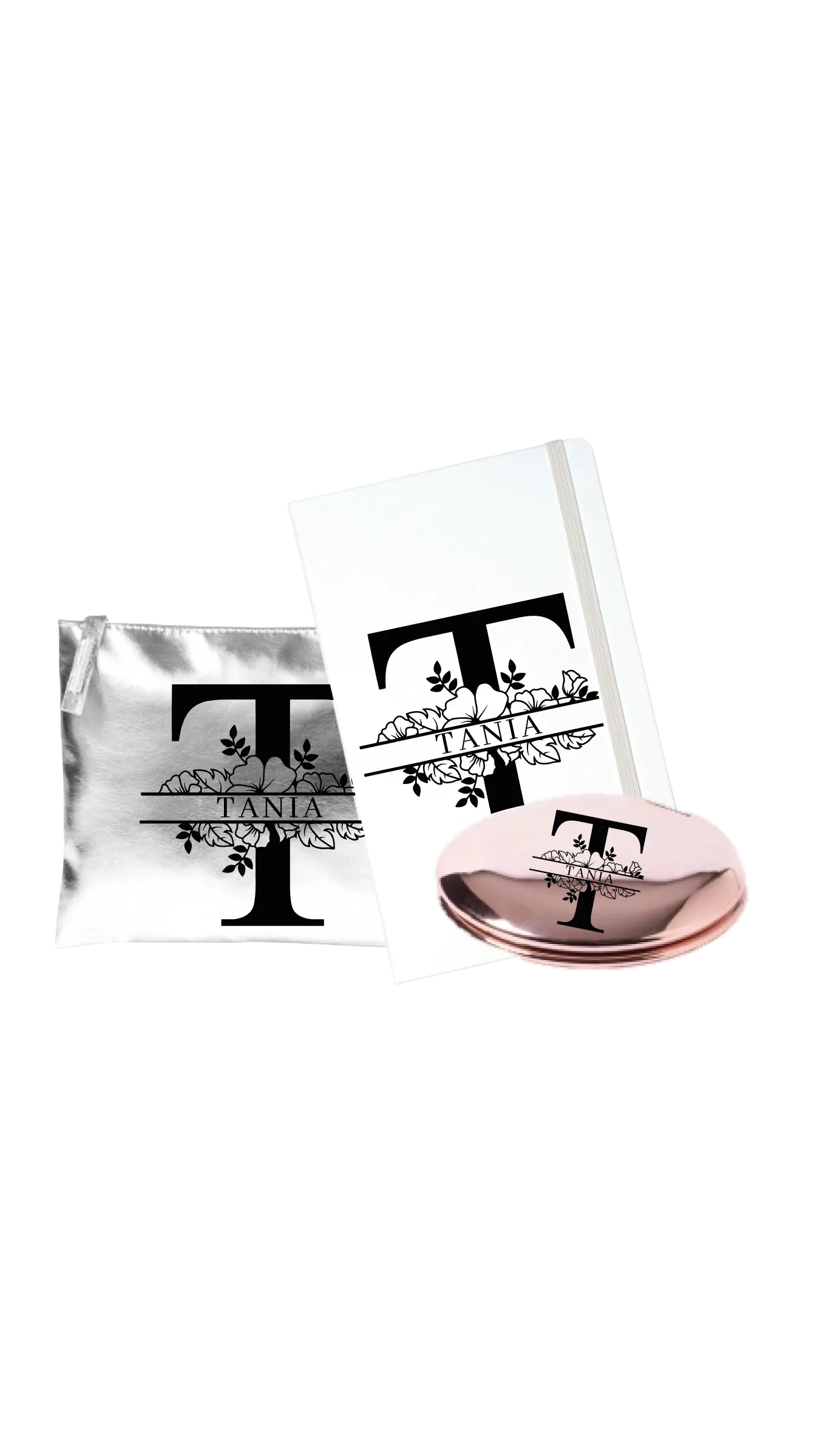 POCHETTE e SPECCHIETTO + TACCUINO DA BORSA