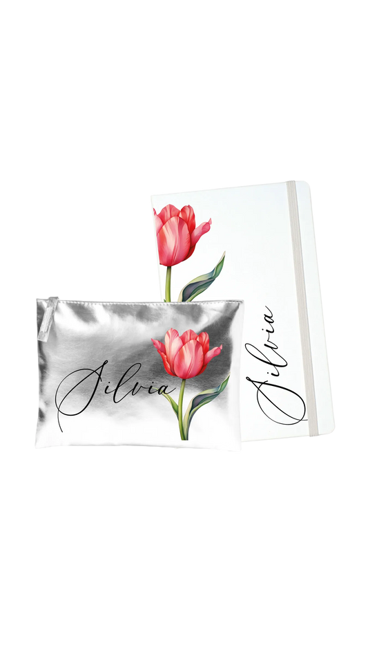 TACCUINO DA SCRIVANIA + POCHETTE DA BORSA