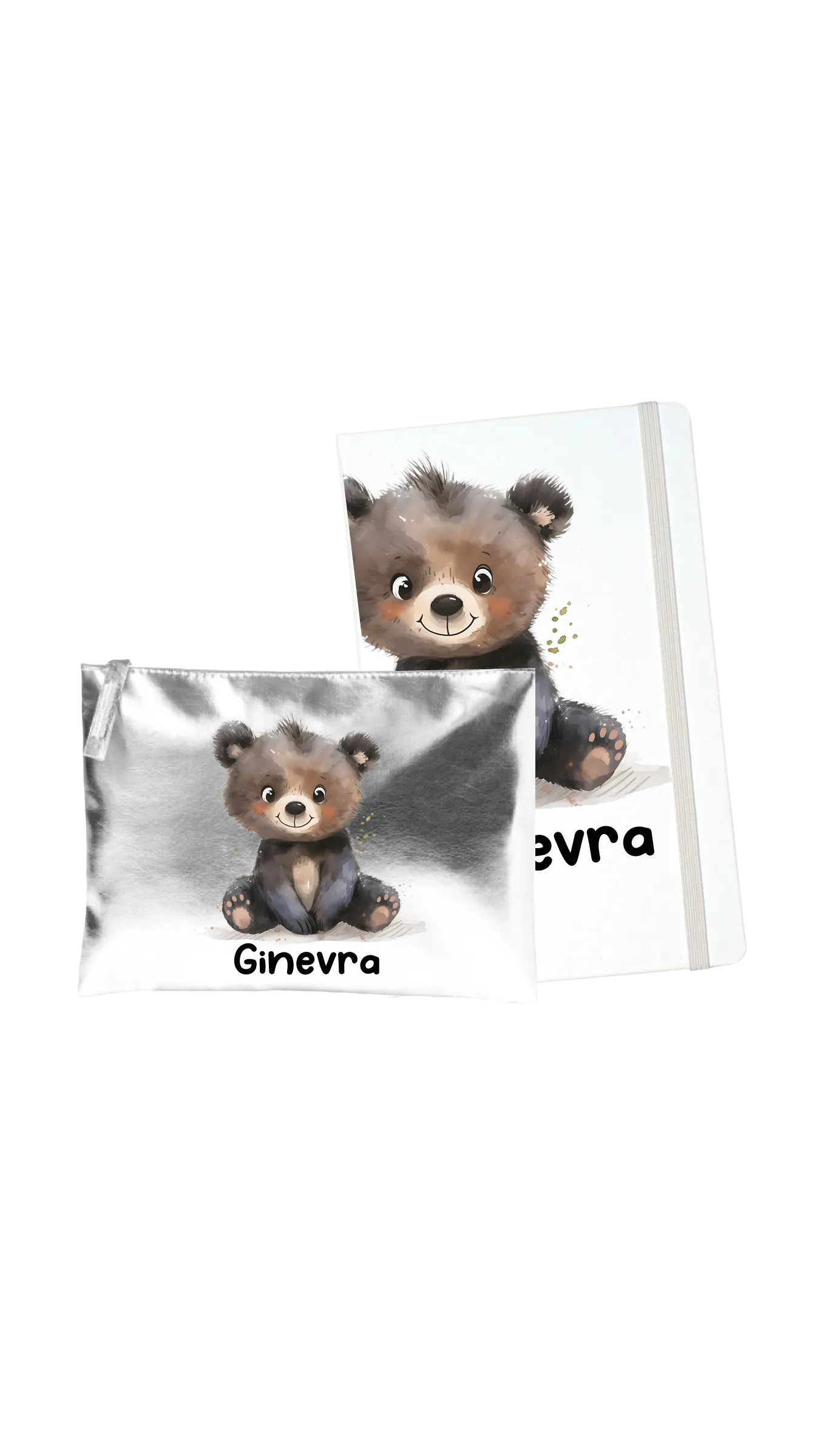 TACCUINO DA SCRIVANIA + POCHETTE DA BORSA