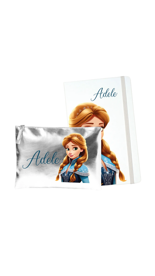 TACCUINO DA SCRIVANIA + POCHETTE DA BORSA