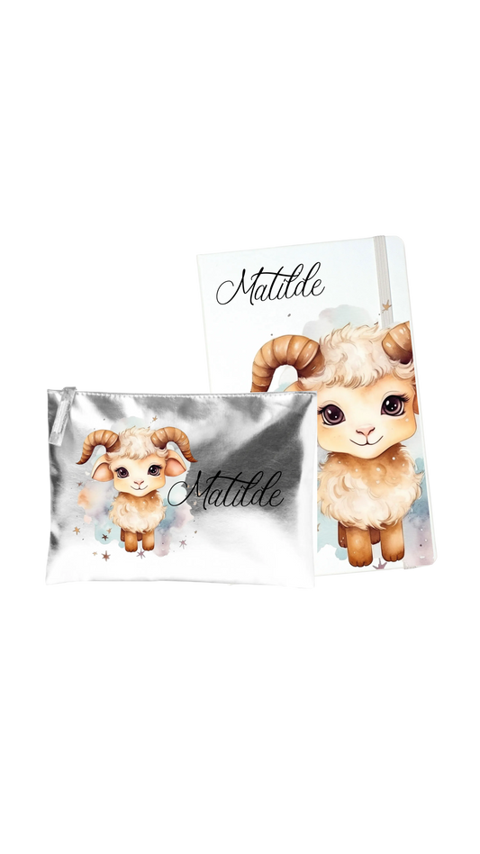 TACCUINO DA SCRIVANIA + POCHETTE DA BORSA