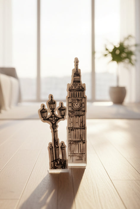 Sagome decorative "Londra" in plexiglass con basetta | Occasione di Laboratorio
