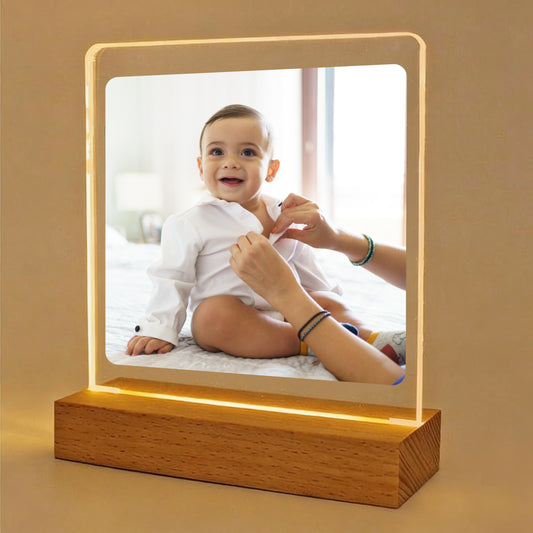 QUADETTO IN PLEXIGLASS CON BASETTA LED