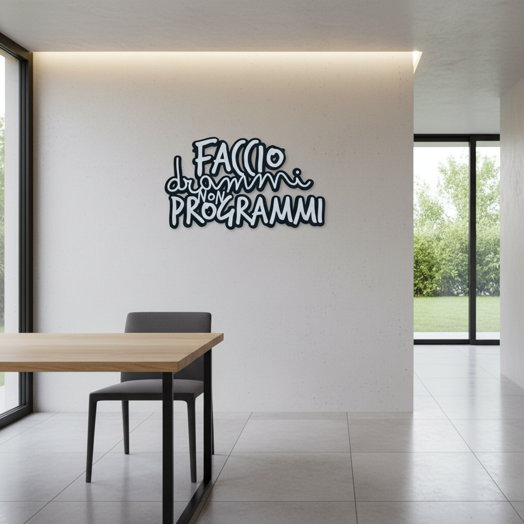 FACCIO DRAMMI NON PROGRAMMI